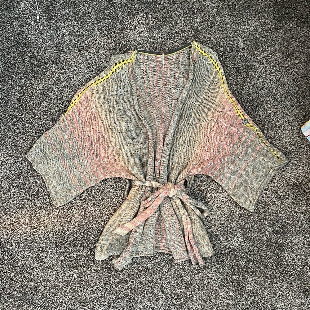 Free People multi-colored knitted sweater.